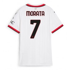 AC Milan Alvaro Morata #7 Bortatröja Dam 2024-25 Korta ärmar